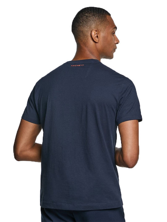 Hackett Herren T-Shirt Kurzarm Marineblau