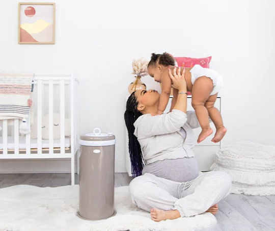 Ubbi Diaper Disposal Bin Beige 1pcs