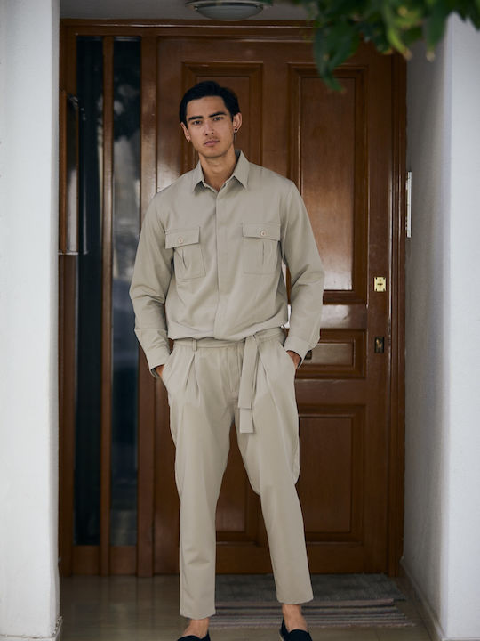 Long-sleeved Shirt Beige