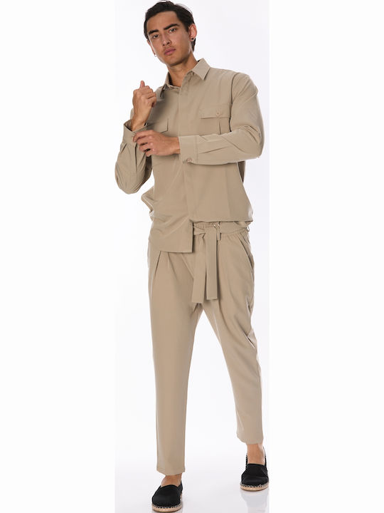 Long-sleeved Shirt Beige