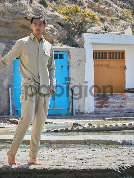 Long-sleeved Shirt Beige