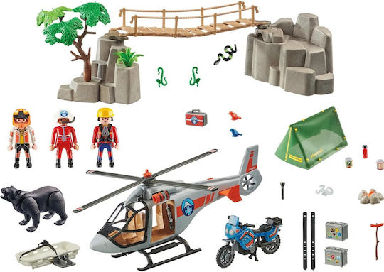 Playmobil Action Canyon Copter Rescue για 5-12 ετών