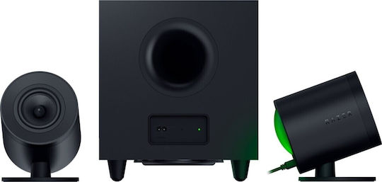Razer Razer Nommo V2 PRO Безжични компютърни тонколони Компютърни тонколони 2.1 с RGB осветление и Bluetooth Мощност 300W в Черен цвят