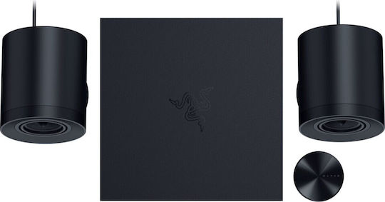 Razer Razer Nommo V2 PRO Безжични компютърни тонколони Компютърни тонколони 2.1 с RGB осветление и Bluetooth Мощност 300W в Черен цвят