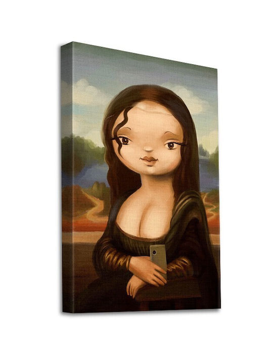Walls Rahmen Kopie von Da Vinci auf Leinwand 70x100cm