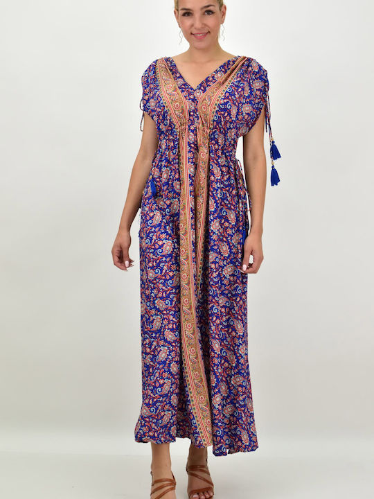 Potre Summer Maxi Dress Navy Blue