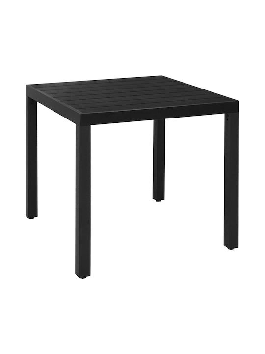 Dining Room Set for Small Outdoor Spaces 3 Pieces Black