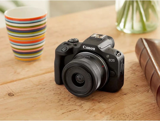 Canon EOS R100 Mirrorless Camera Kit (RF-S 18-45mm f/4.5-6.3 IS STM + RF-S 55-210mm f/5-7.1 IS STM) Black