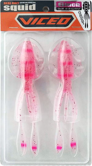 Viceo Squid 6 Fluorescent Squid Jigs 15cm 6 Pieces