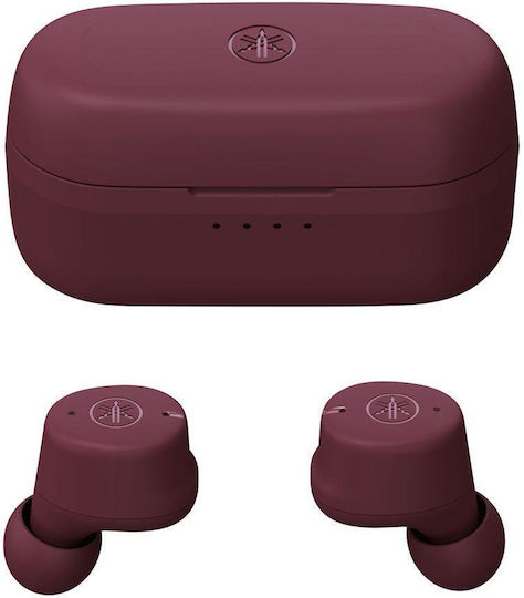 Yamaha TW-E3C In-ear Bluetooth Handsfree Earphones with Sweat Resistance and Charging Case Red