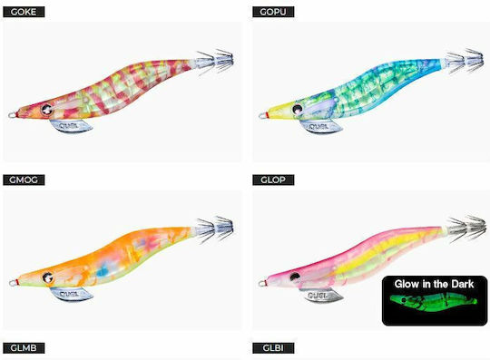 Duel LQ Lens Squid Jigs Fluorescent Bej