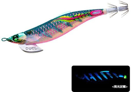 Duel EZ-Q FINPLUS Tintenfisch-Jigs Leuchtend Fuchsie
