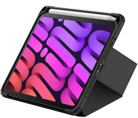 Baseus Minimalist Flip Cover Δερματίνης Μαύρο (iPad mini 2021)