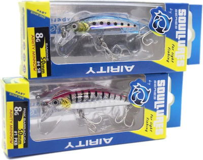 Soul Lures Minnow 50S Artificial Bait Spoons No2