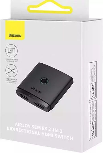 Baseus AirJoy Μετατροπέας HDMI male σε HDMI 2x female 1τμχ