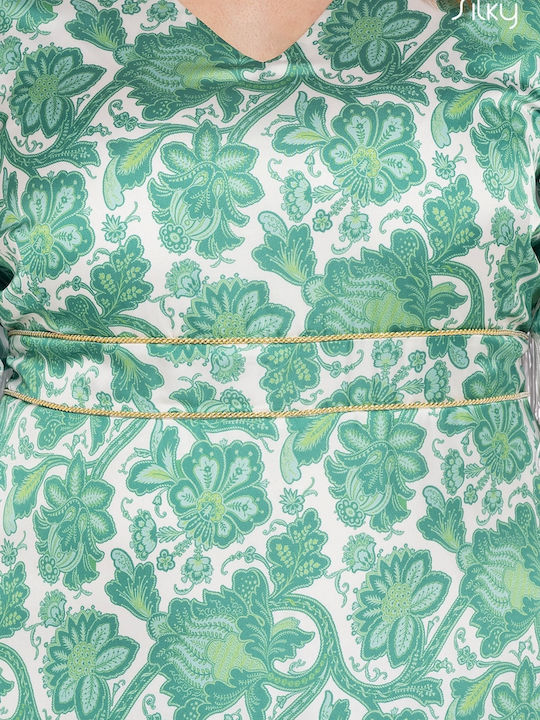 Rochie De Vară Maxi Pentru Nuntă Botez Verde