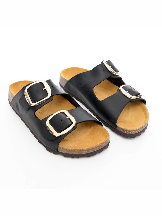 Bio Bio Leather Women's Sandals Black