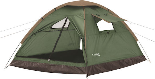 Escape Trail IV Summer Camping Tent Igloo Khaki with Double Cloth for 4 People 210x240x175cm