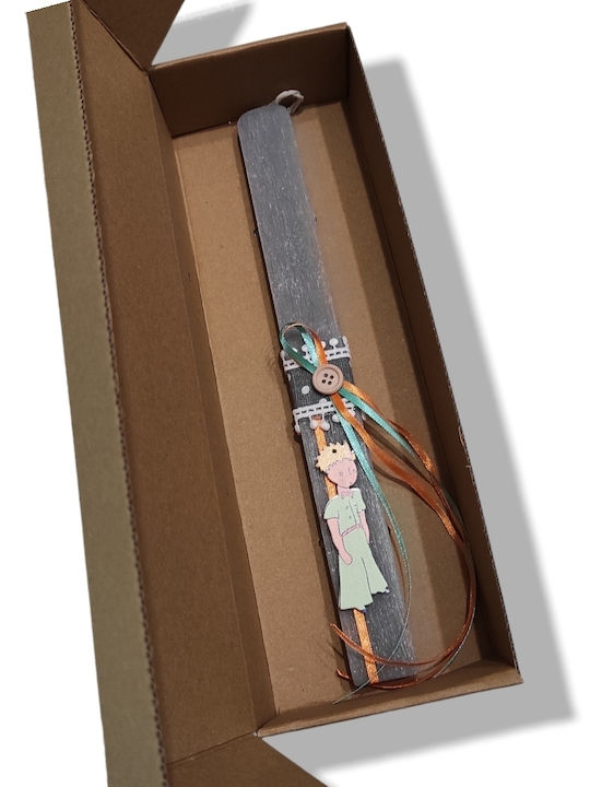 Osterkerze Der Kleine Prinz Wohnungsform mit Box Kleiner Prinz 30cm Grau LAMPP32
