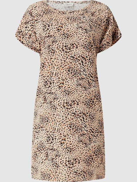 Pink Label Damen Mini Kleid Strand Beige