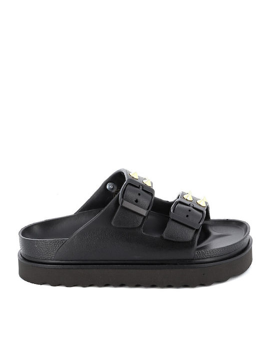 Γυναικεία Σανδάλια Flatforms Μαύρα