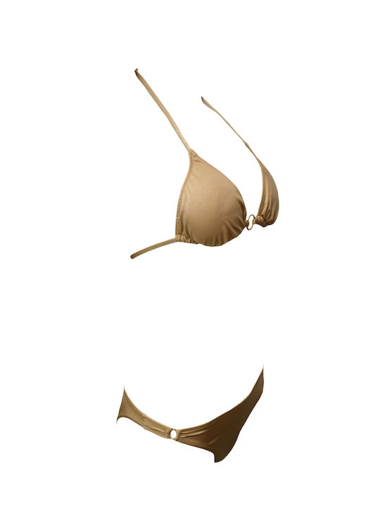 Set Bikini Τριγωνάκι Χρυσό