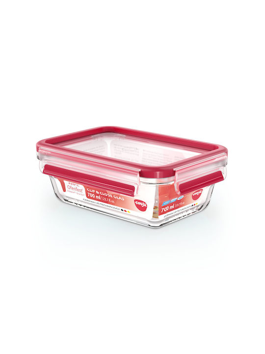 Emsa Lunchbox Glas Transparent 700ml 1Stück