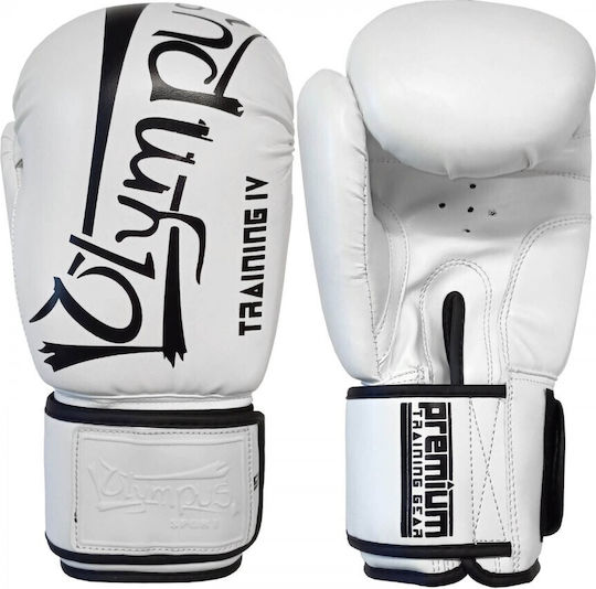 Olympus Sport Training IV PU Boxhandschuhe aus Synthetikleder für Kampf Rot