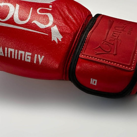 Olympus Sport Training IV Boxhandschuhe Leder für Kampf Grün