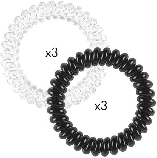 Invisibobble Slim Day & Night Coil Scrunchies Transparent 6pcs