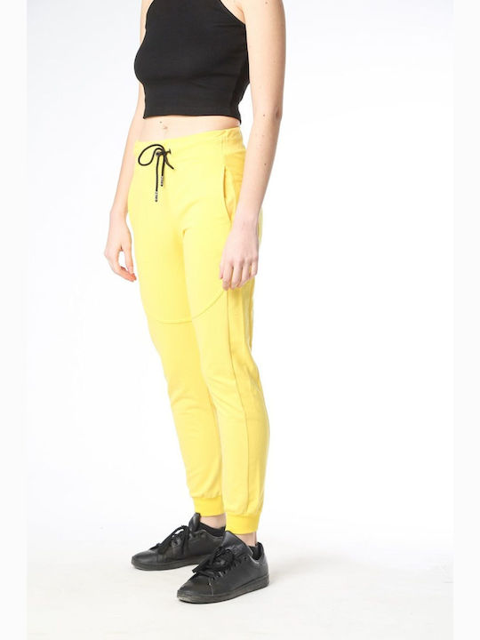 Paco & Co Women's Jogger Sweatpants Yellow