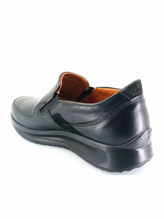 Men's Leather Slip-Ons Black