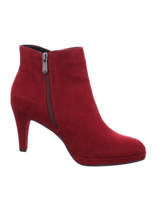 Ghete Dama Culoare Full Face Burgundy de Piele