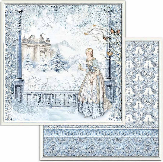 Stamperia Winter Листа Scrapbooking Двулицево 190гр/кв.м 10 листове 10бр