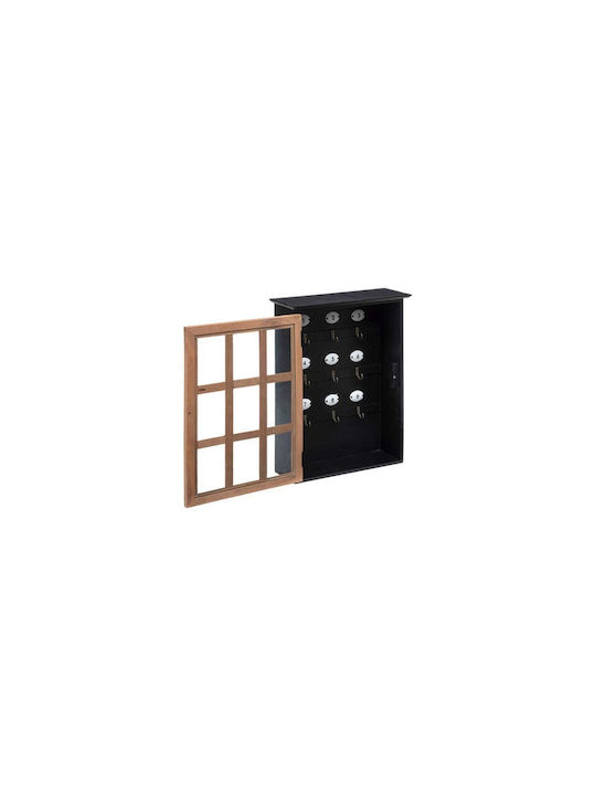 Aria Trade Wall Key Holder Wooden 9 positions 30x10x40cm