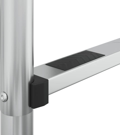 vidaXL Pool Ladder Stainless Steel 54x38x158cm Silver