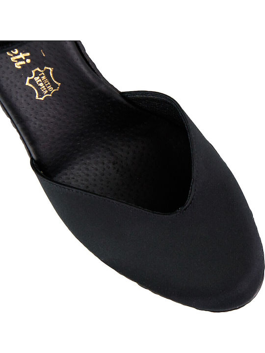 Women's Fabric Platform Espadrilles Black