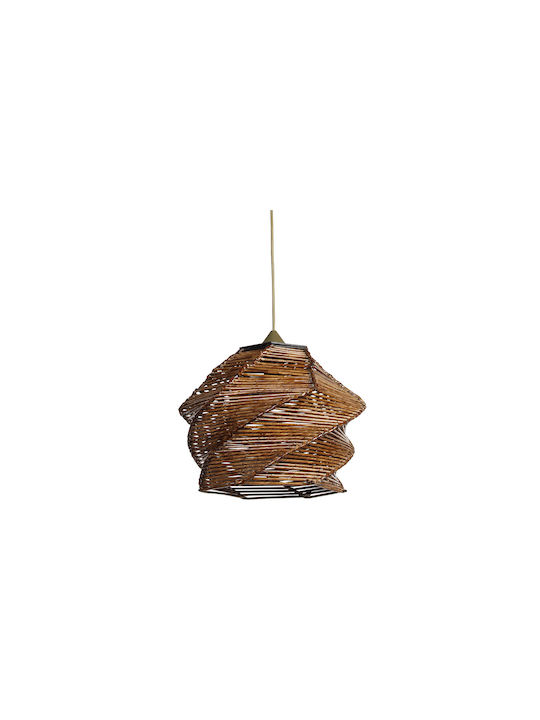 Homeplus Σύμη Pendant Light Single-Light for Socket E27 Brown