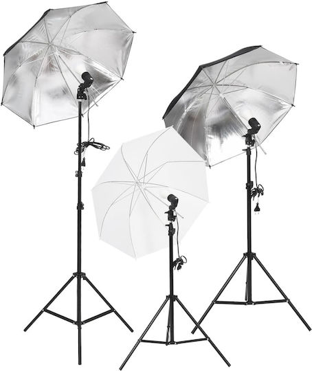 vidaXL Fotostudio Set Lichter Hintergrund Beleuchtungsset für Studio