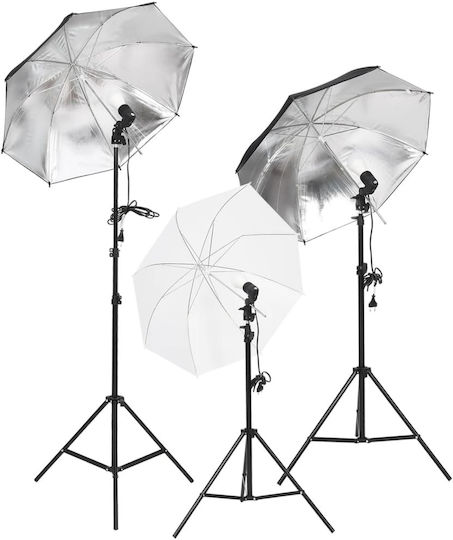vidaXL Fotostudio Set Lichter Hintergrund Beleuchtungsset für Studio