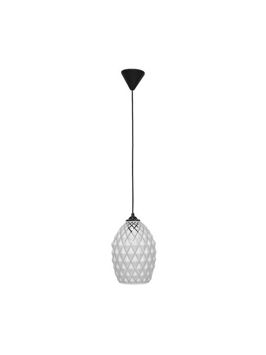 Heronia GL-5080/20K BL Pendant Light White with Socket E27 20x90cm