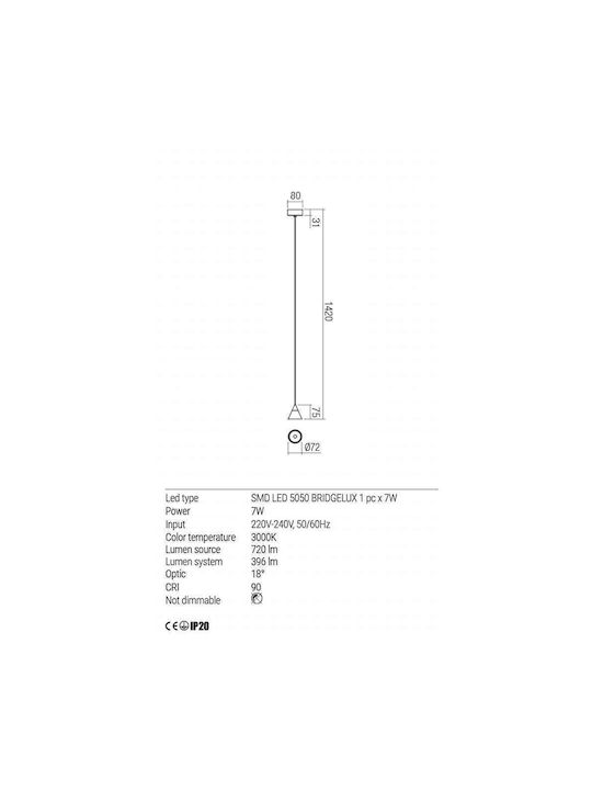 Redo Group Hängelampe LED Schwarz