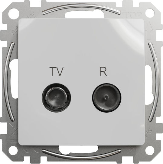 Schneider Electric Sedna TV- und Radiobuchse Antenne in Weiß Farbe SDD113474R