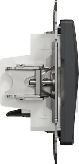 Schneider Electric Sedna Design Telefonsteckdose ohne Rahmen Doppelter in Grau Farbe SDD114492