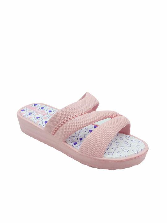 Jomix Frauen Flip Flops mit Plattform in Rosa Farbe