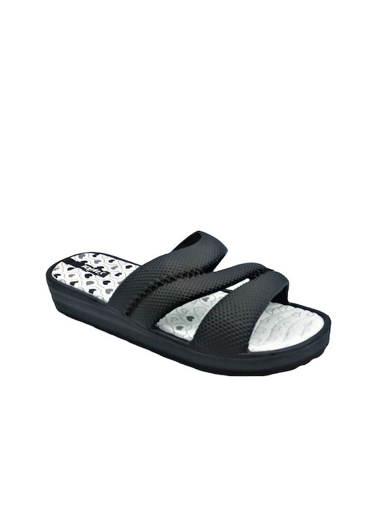 Jomix Women's Platform Flip Flops Black