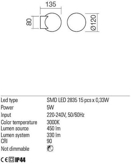Redo Group Lampă De Tavan Led Încorporat 5W 3000K Redo Group Lampă De Tavan Led Încorporat 5W 3000K