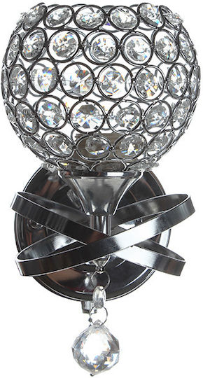 Keskor Lamp Wall Silver 12x16x12cm Keskor Lamp Wall Silver 12x16x12cm