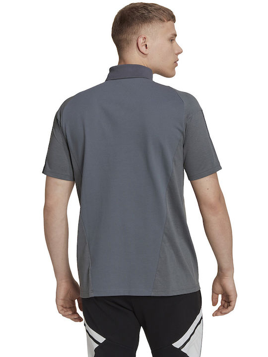 adidas Tiro 23 Competition Polo Blouse Gray