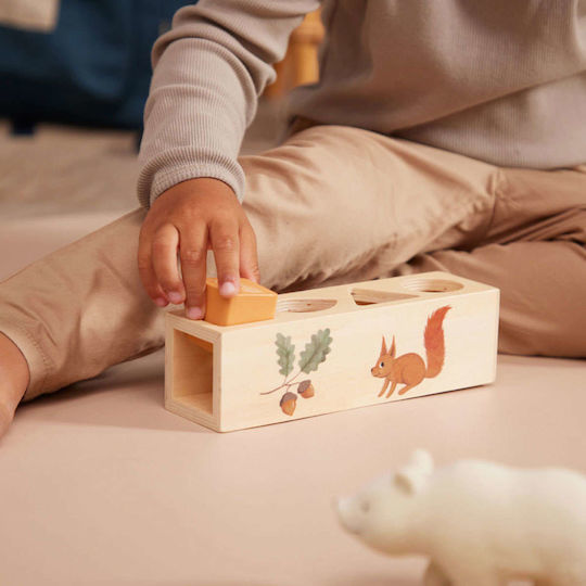 Filibabba Formensortierspiel Shape Sorter aus Holz für 18++ Monate
